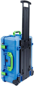 Blue Pelican 1560 Case with Lime Green Handles and Wheels