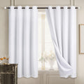 Diraysid 100% Blackout Curtains for Bedroom - Elegant Linen Look