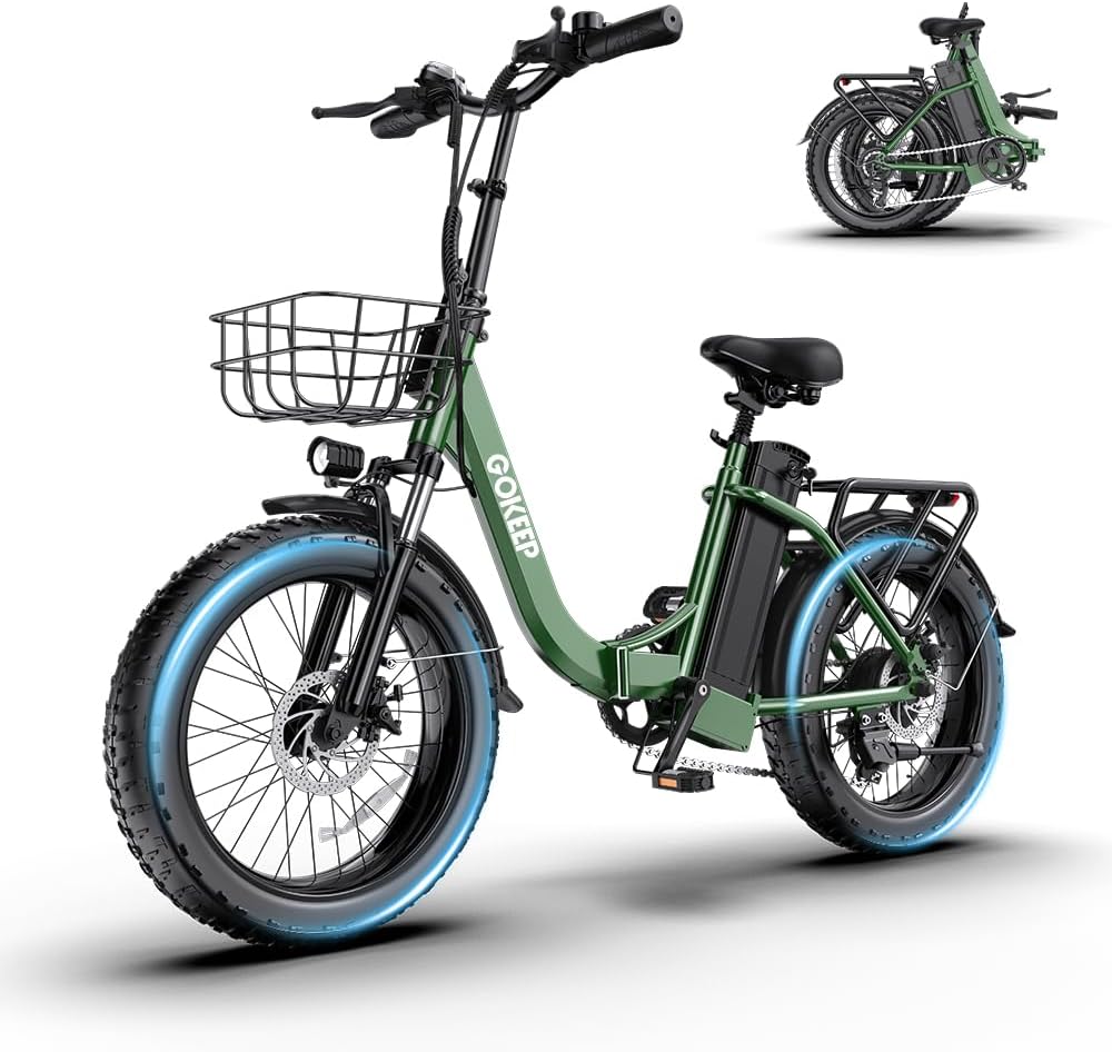 1300W Folding Electric Bike with 75 Miles PAS Range for Commuting