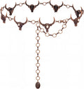 Montana West Rustic Couture Large Western Concho Metal Belts