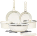 15Pcs Pots and Pans Set Non Stick with Detachable Handle - Space