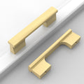 12 Pack Gold 3 Inch Hole Center Kitchen Cabinet Handles - Brushed