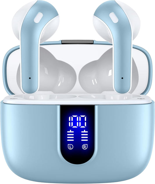 TAGRY Wireless Earbuds: 60H Playback, Waterproof, Wireless Charging