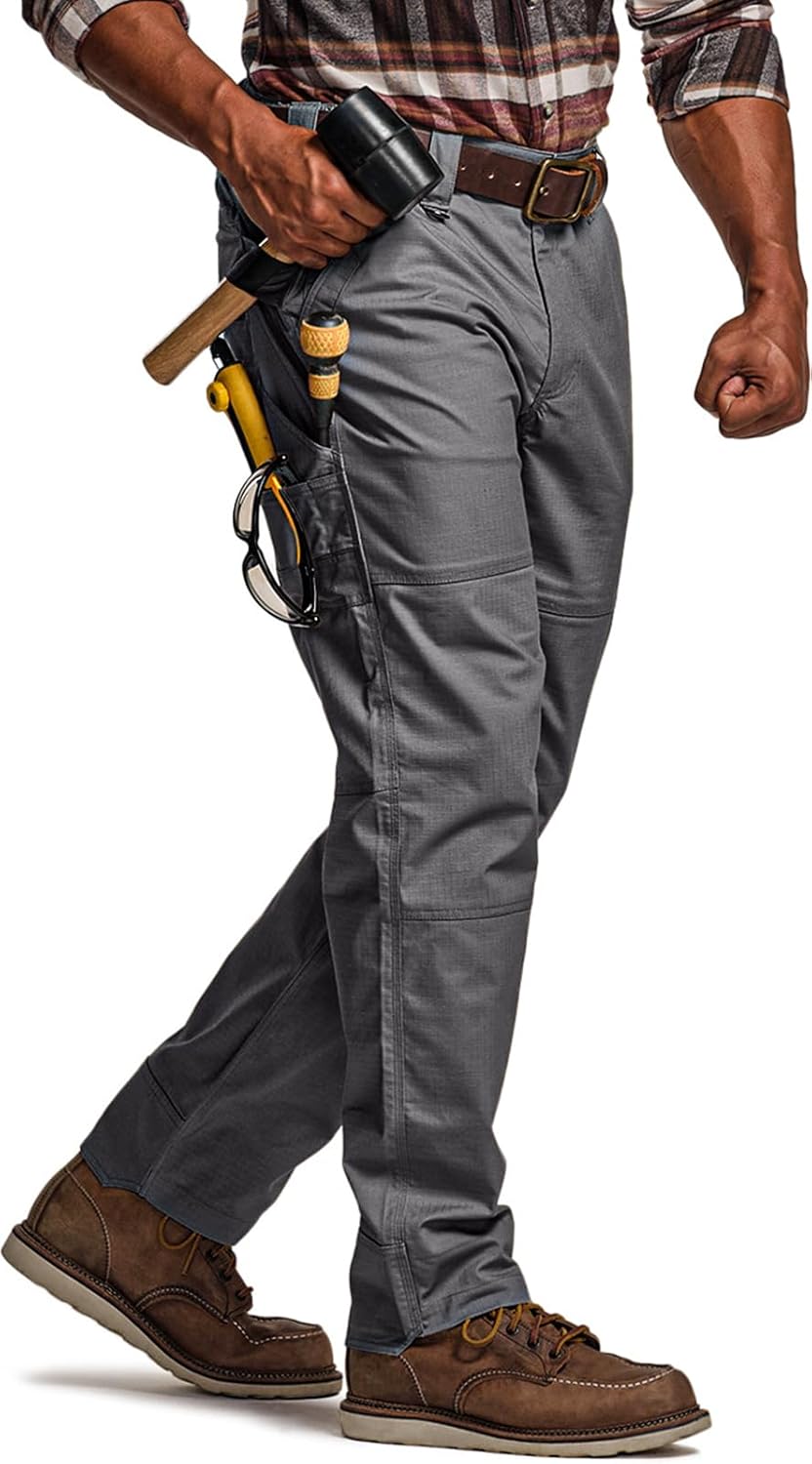 CQR Men's Quick Dry Work Pants for Tactical Outdoor Activities