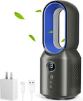 let'me Bladeless 13 Desk Fan: Quiet, Oscillating, Night Light