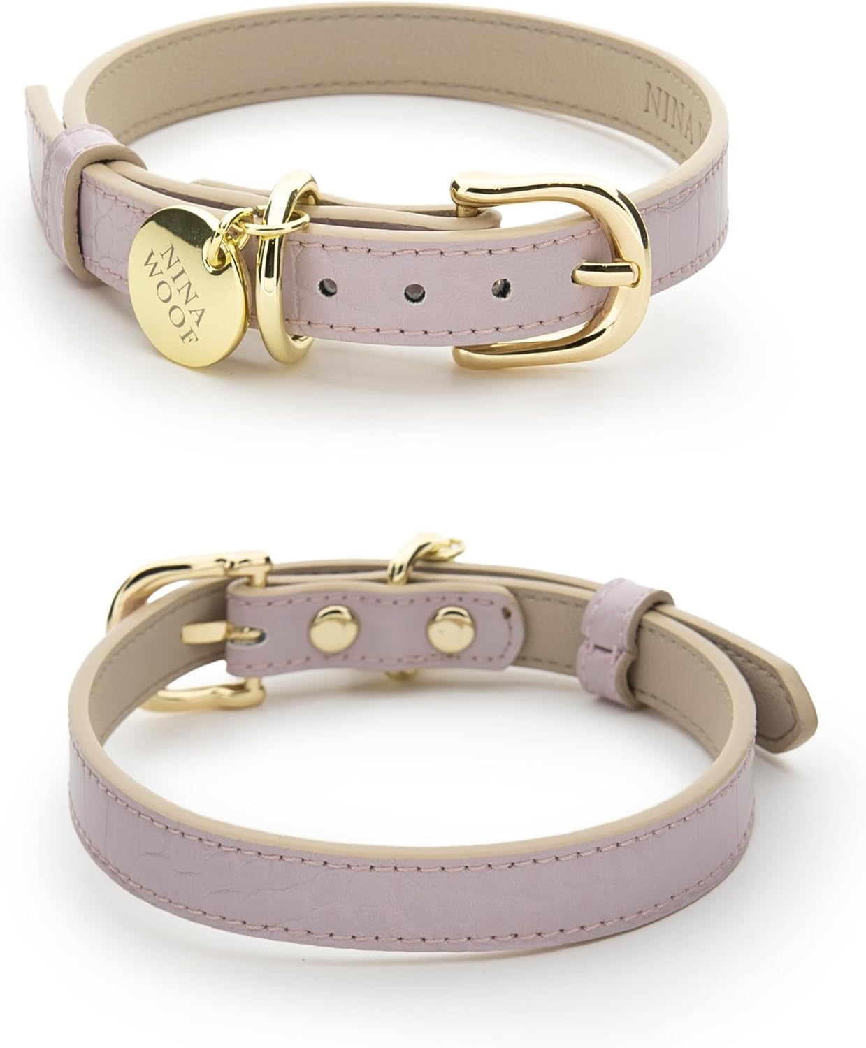 Milan Vegan Leather Dog Collar - Luxury Adjustable Collar for Dogs