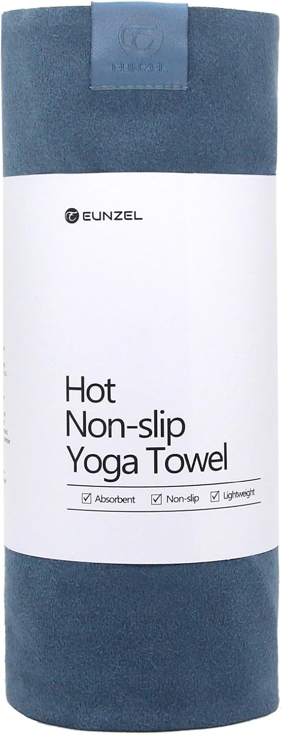 Ultra-Absorbent Navy Yoga Towel - 72 x 26.5