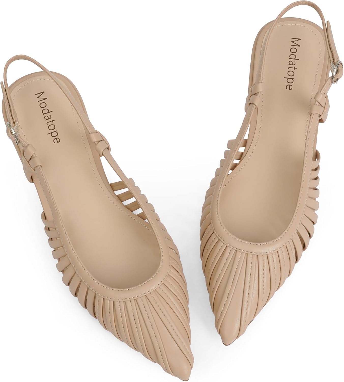Modatope Slingback Flats for Women - Stylish Pointed Toe Design