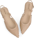 Modatope Slingback Flats for Women Pointed Toe Ballet (Style 9L1K)