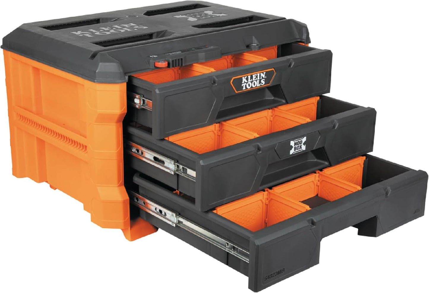 Klein Tools MODbox 3-Drawer Tool Box Organizer for Heavy-Duty Storage