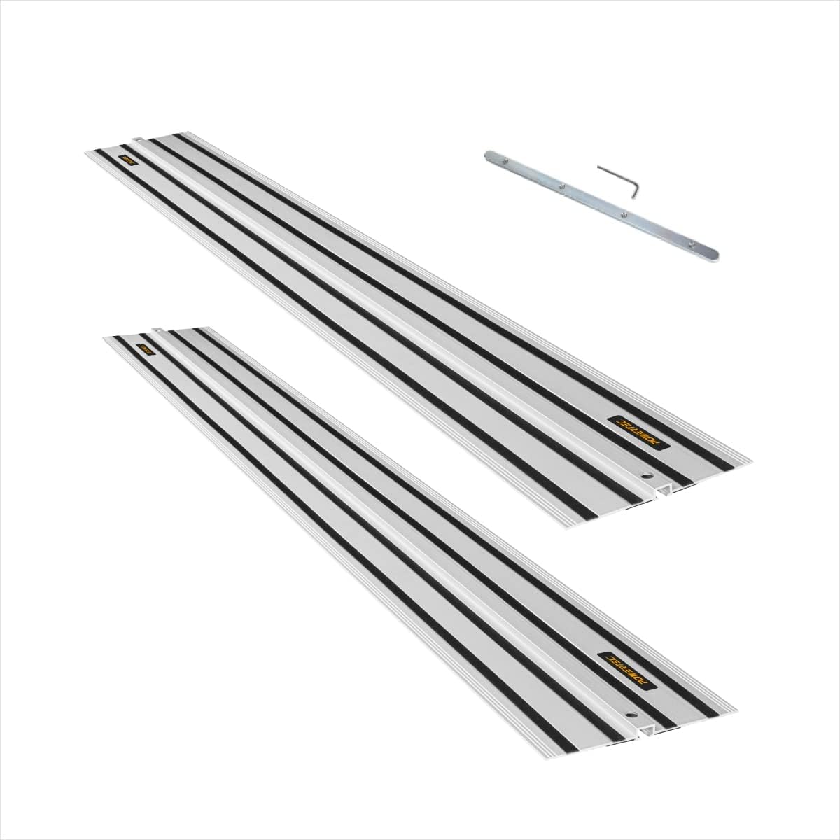 POWERTEC 71691 Track Saw Guide Rail Connector Set for Woodworking