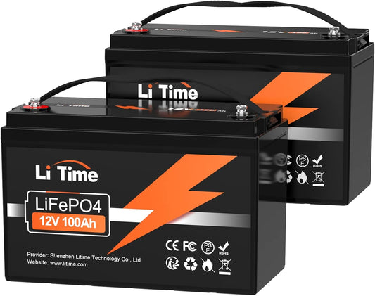 LiTime 12V 100Ah LiFePO4 Battery for RV and Marine Energy Needs