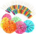 Colorful Cocktail Umbrella Picks - Set of 50