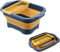 Collapsible Dish Basin with Drain Plug - Space Saving 11L Foldable