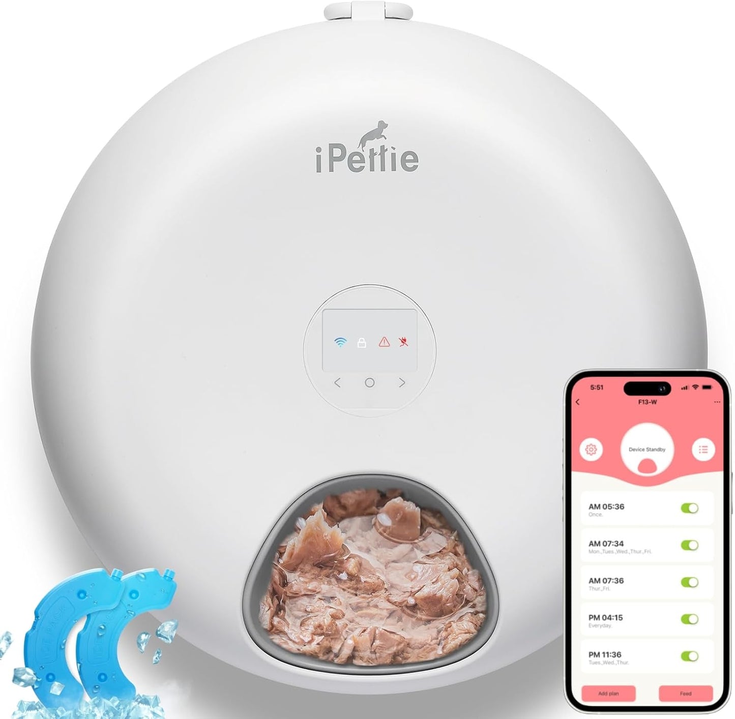 iPettie Smart WiFi Cat Feeder - App Controlled