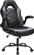 DUMOS Ergonomic Gaming Chair - Lumbar Support, Height Adjustable, Swivel, Grey