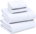 100% Cotton Full Size Bed Sheets - Soft Percale 4-Piece Set