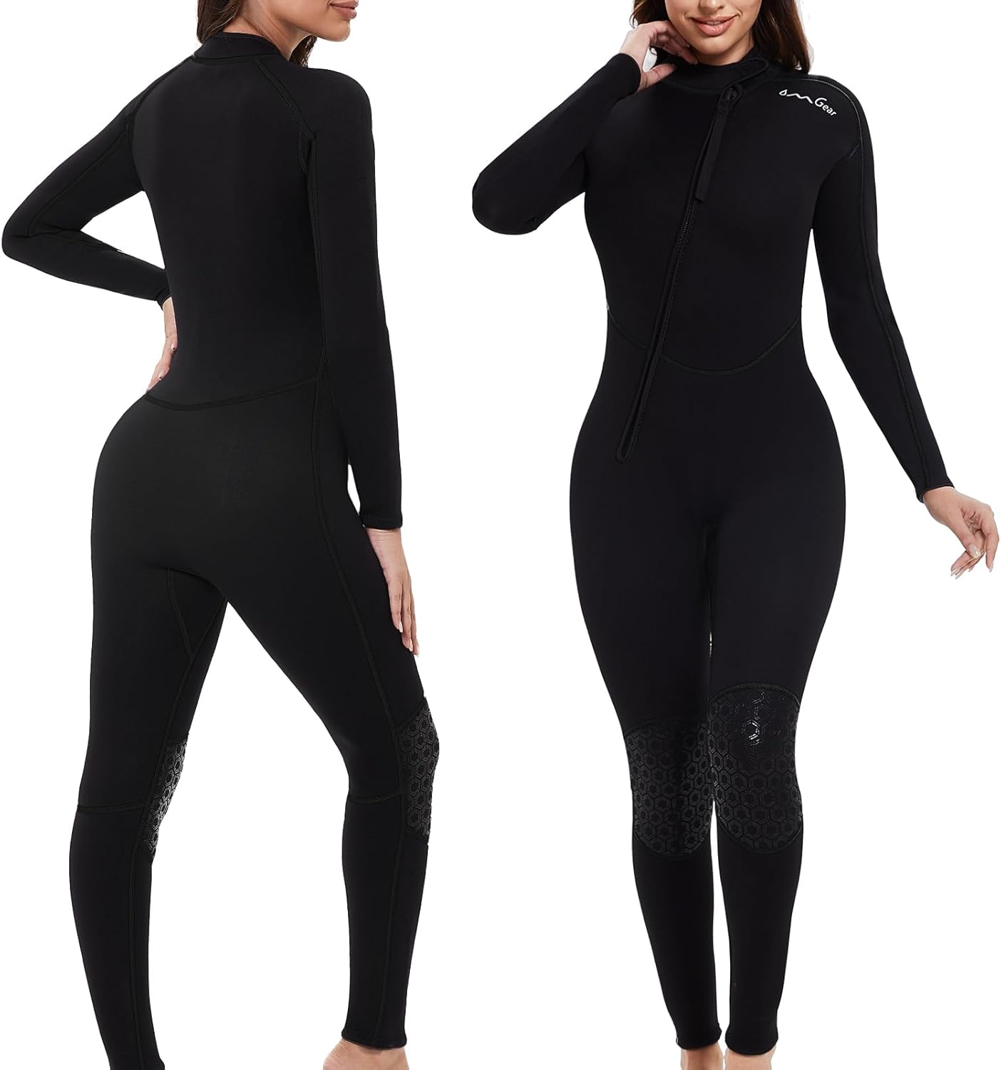 OMGear 3mm Neoprene Full Body Wetsuit for Scuba Diving and Surfing