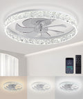 Ceiling Fans with Lights and Remote, 20in Low Profile Fan with Light