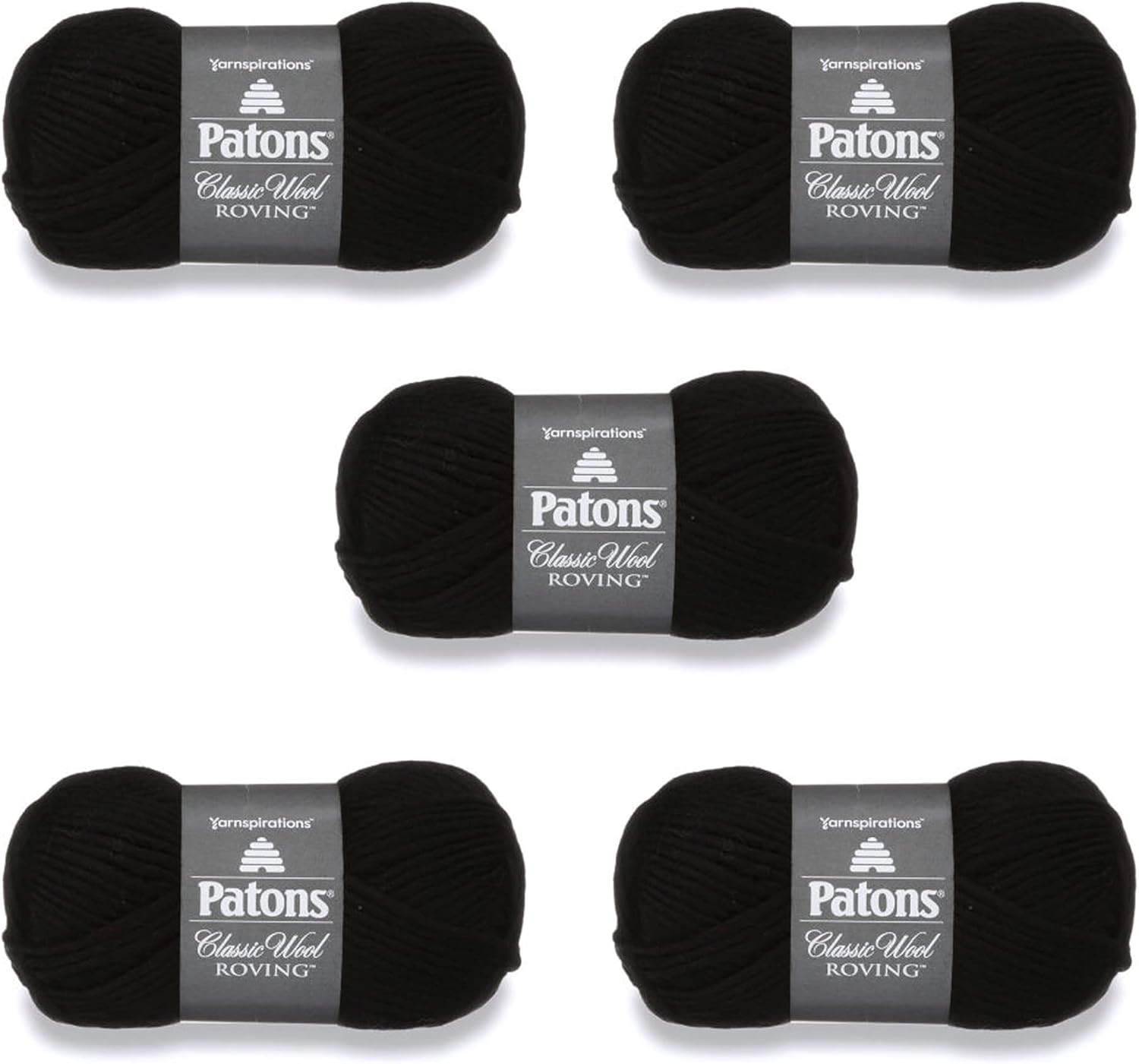 Patons Classic Wool Black Yarn - Perfect for Knitting and Crochet