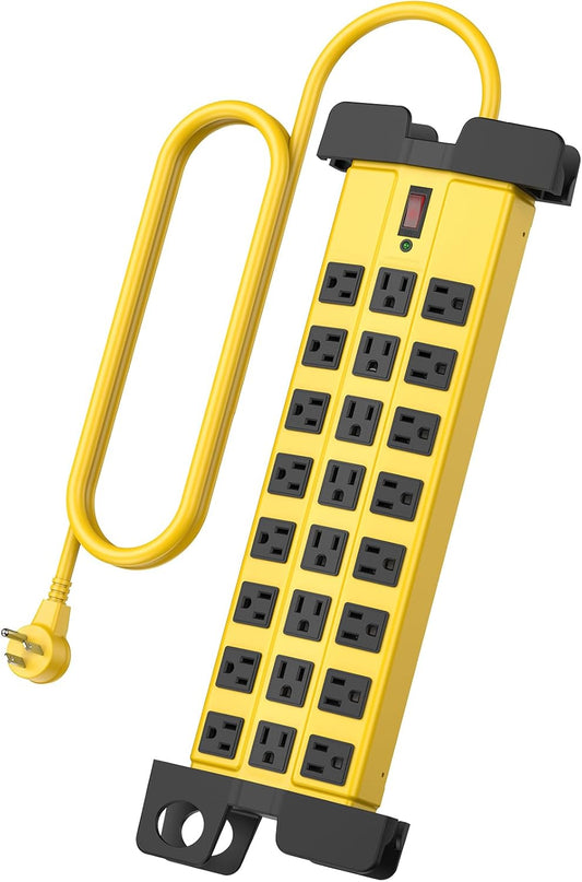 HHSOET Heavy Duty Power Strip with Surge Protection for Garage