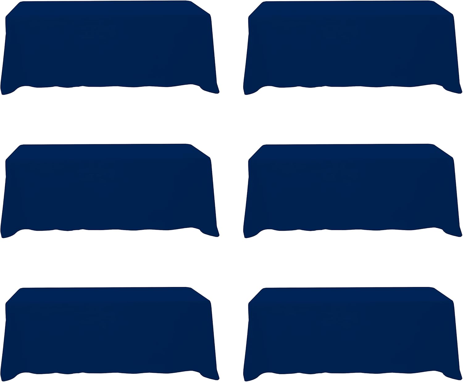 Premium Navy Blue Tablecloths for 8 Foot Rectangle Tables