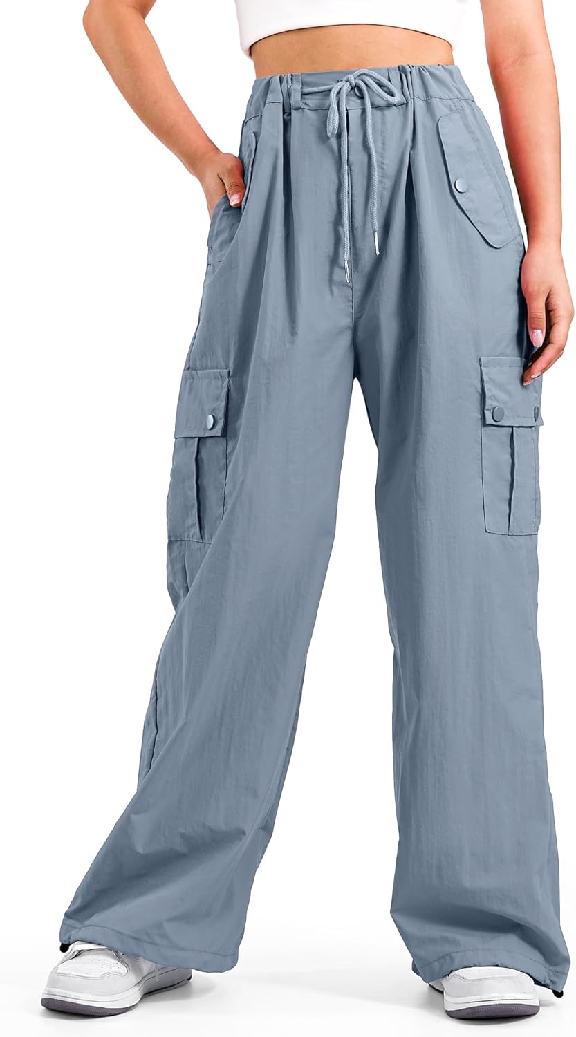 KEREDA Cargo Pants for Girls - Stylish Baggy Joggers with Pockets