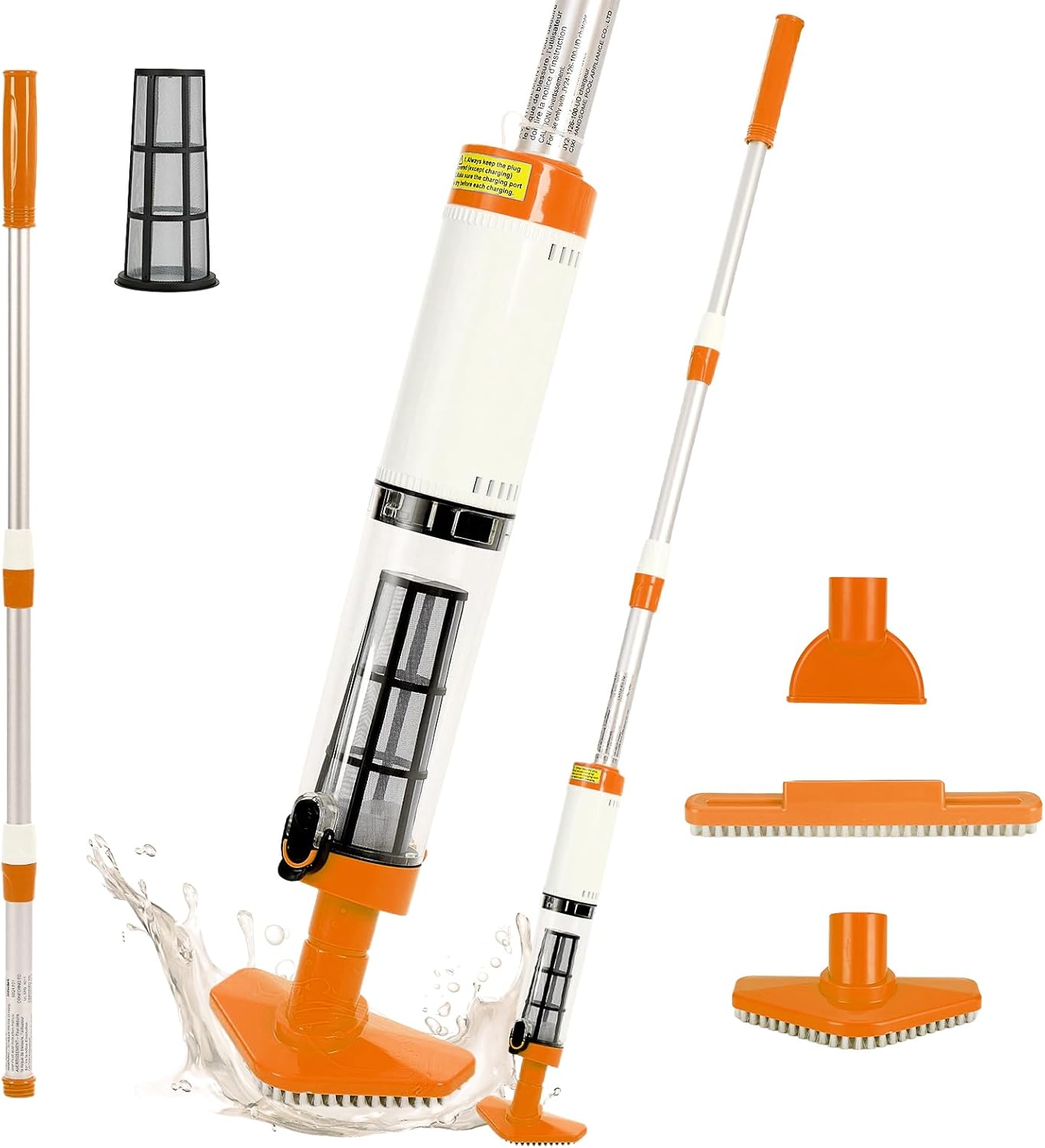 4 in 1 Cordless Rechargeable Small Pool Vacuum for Easy Cleaning