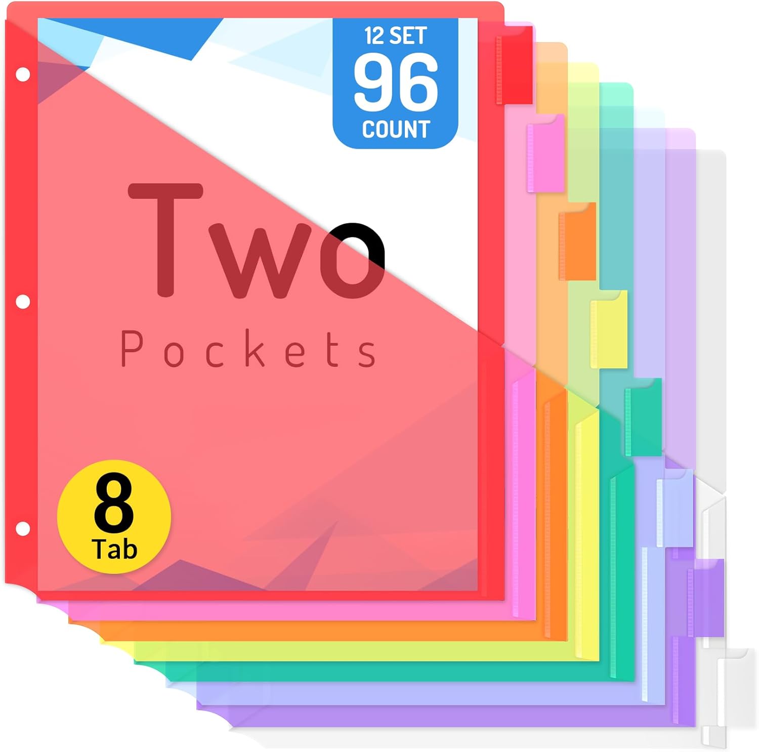 Forvencer 96 Count Dividers with Pockets for Easy Organization