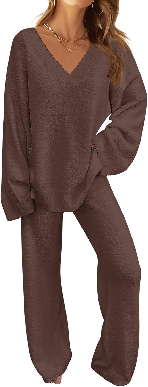 Fuzzy Lounge Sets for Women - Cozy Pajama Outfits for Fall