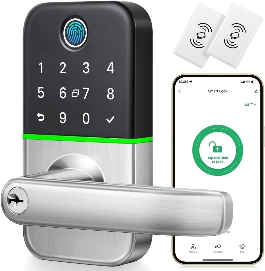 Keypad Smart Door Lock with Handle: Kucacci Keyless Entry