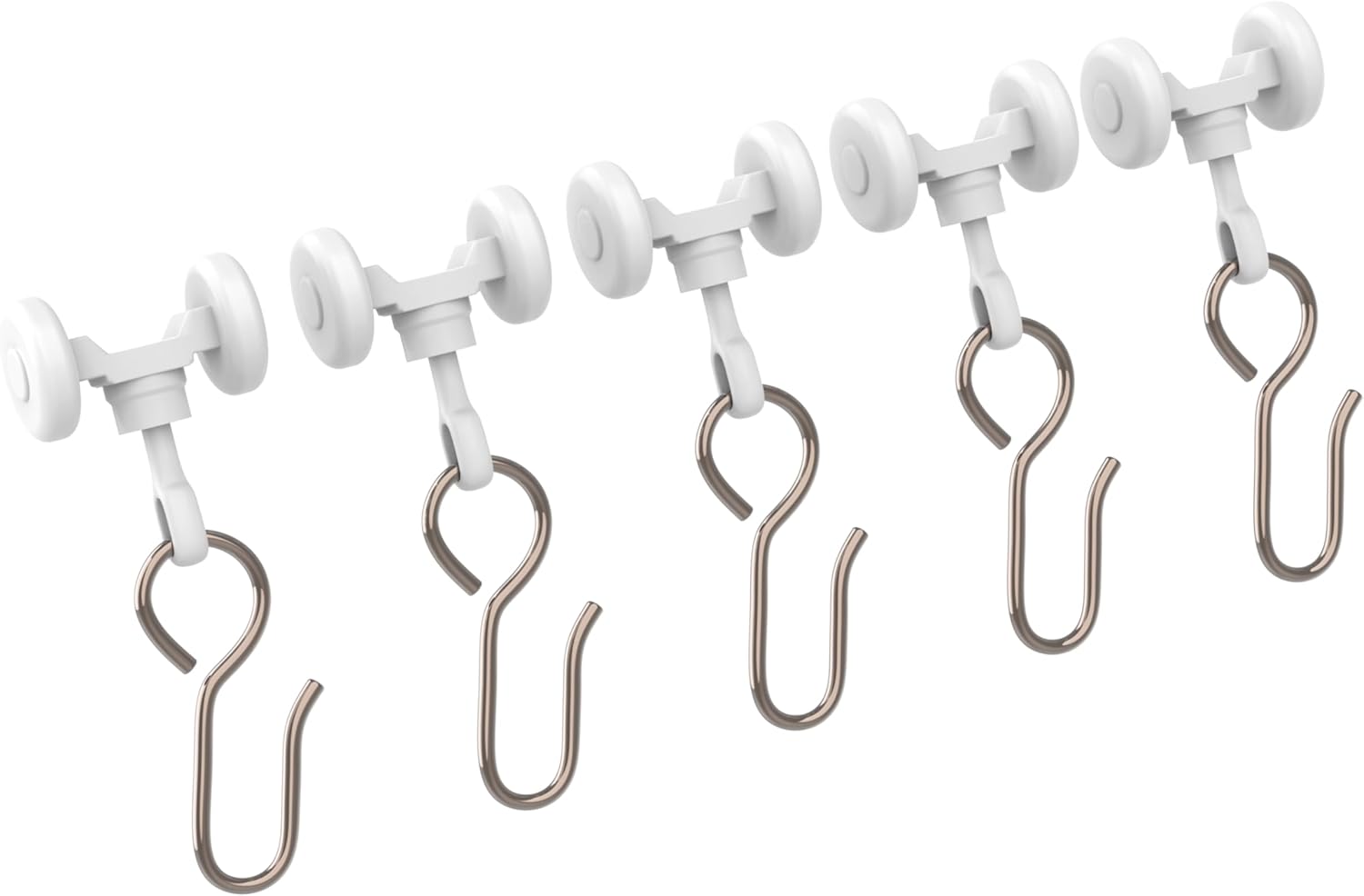 Durable Curtain Track Hooks - Smooth Glider Rollers