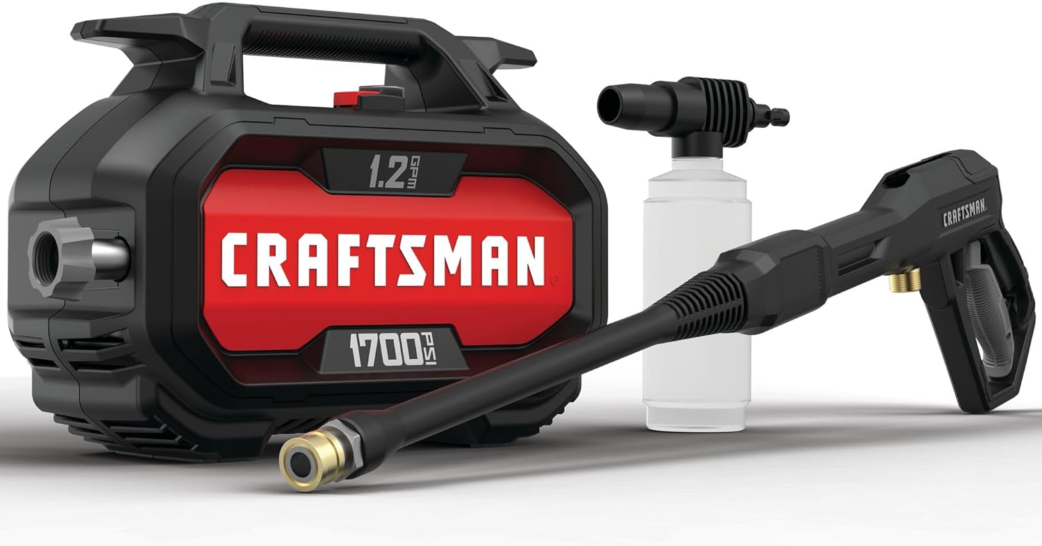 CRAFTSMAN 1700-PSI Electric Pressure Washer - Powerful Cleaning