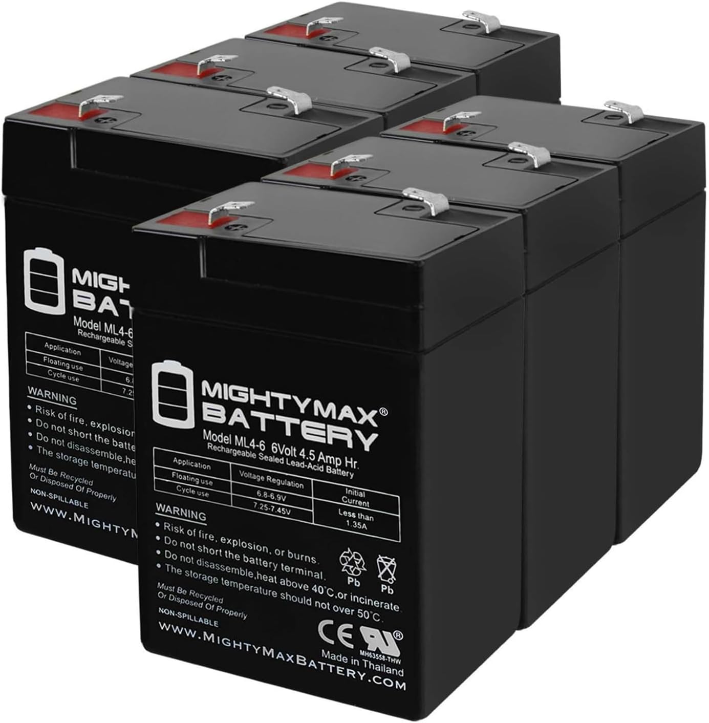 Mighty Max Battery ML4-6 - Reliable 6V 4.5AH SLA Battery Pack