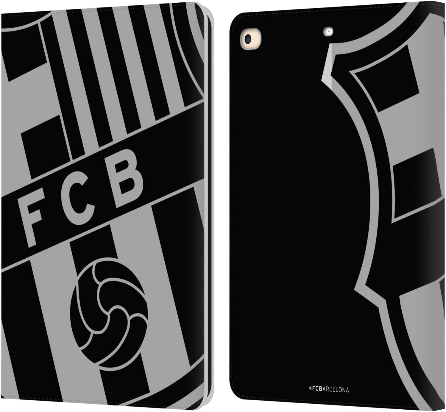 FC Barcelona Oversized Crest Leather Wallet Case for iPad 9.7