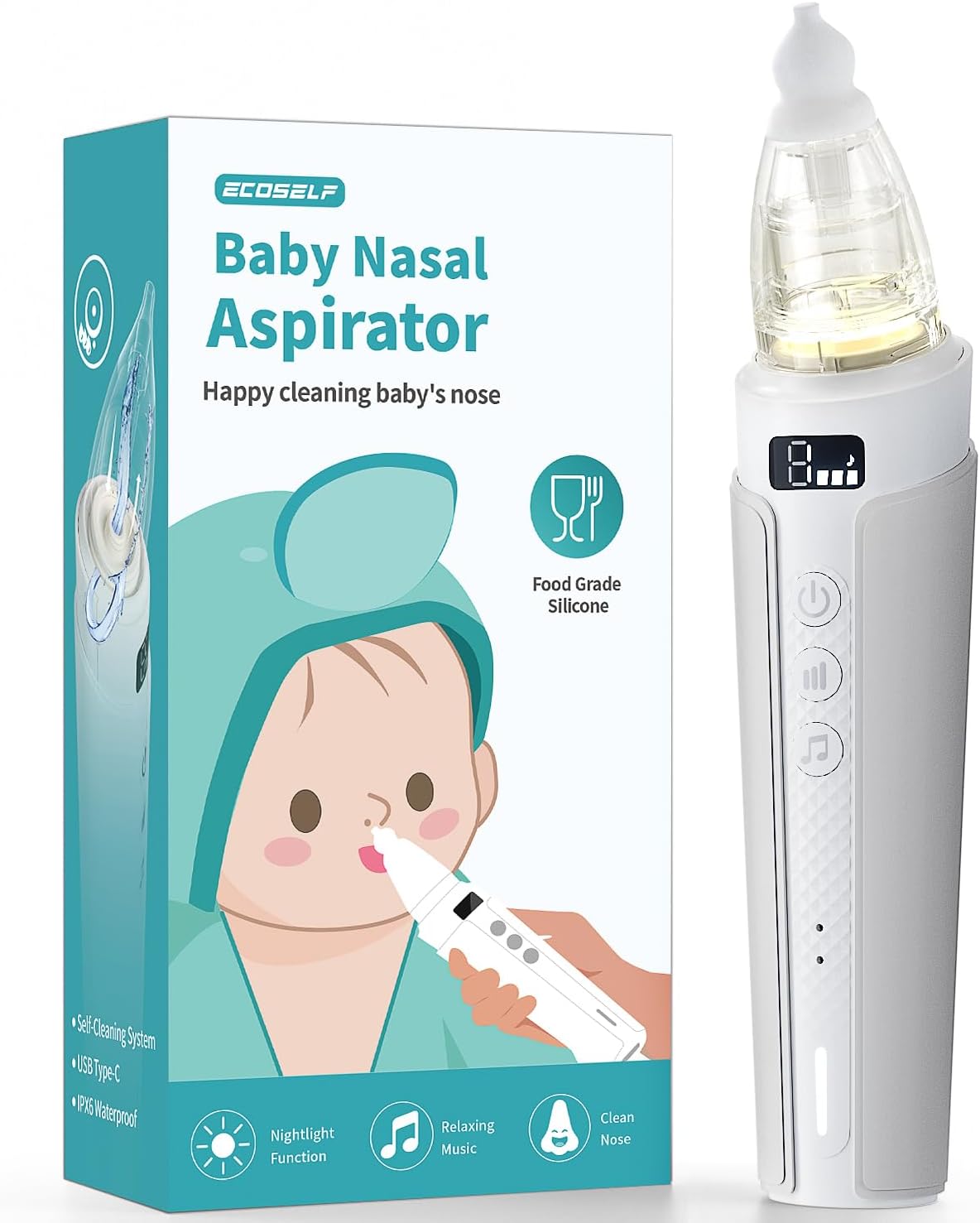 ECOSELF Electric Baby Nasal Aspirator for Quick Relief