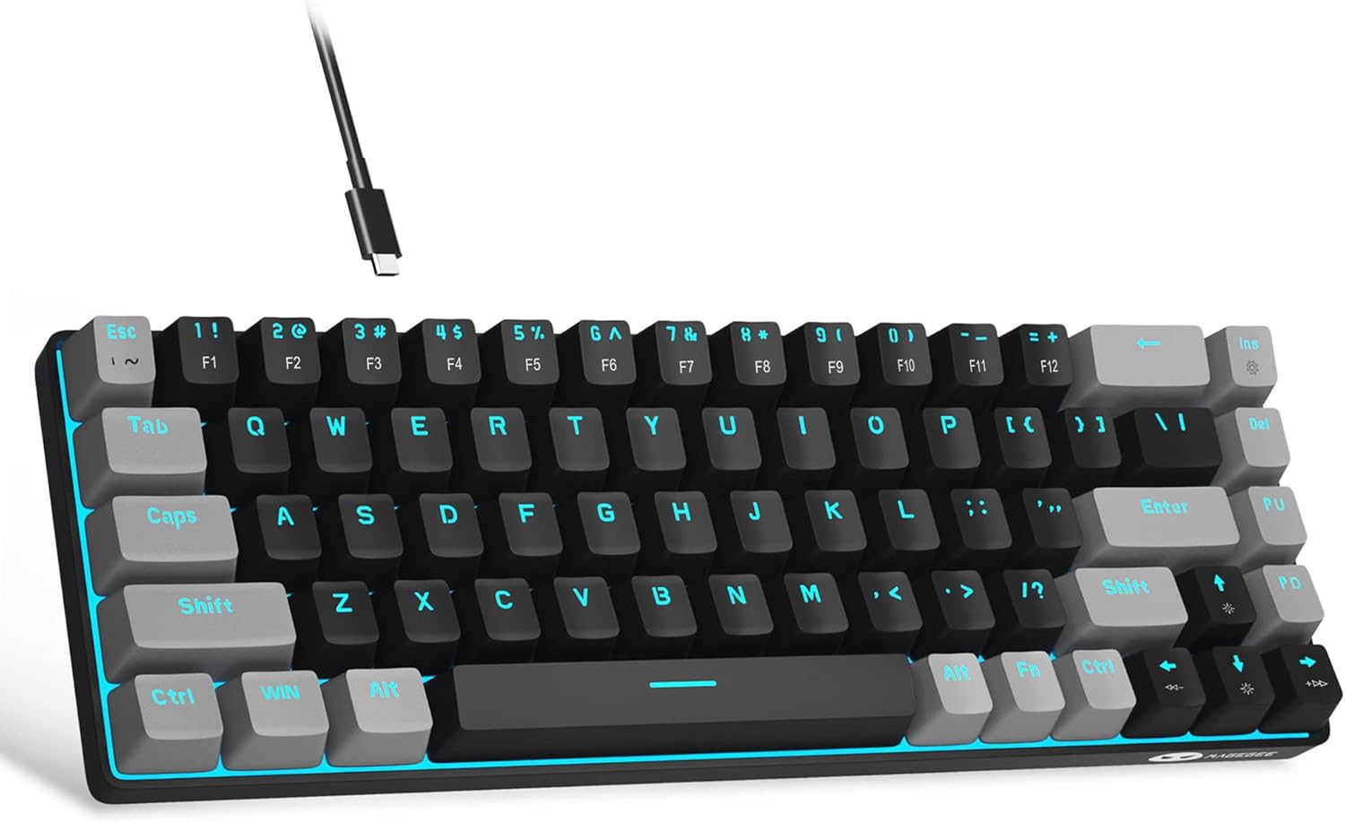 Ultra-compact 60% Gaming Keyboard - Red Switch