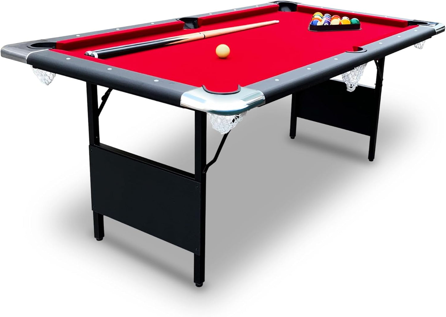 Hathaway Fairmont 6 Ft Portable Pool Table for Game Room Fun