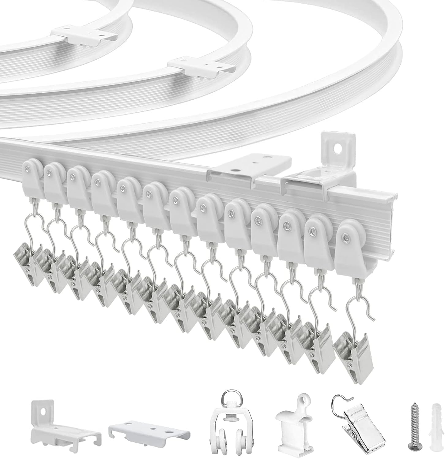 Flexible Ceiling Curtain Track - 10ft Bendable