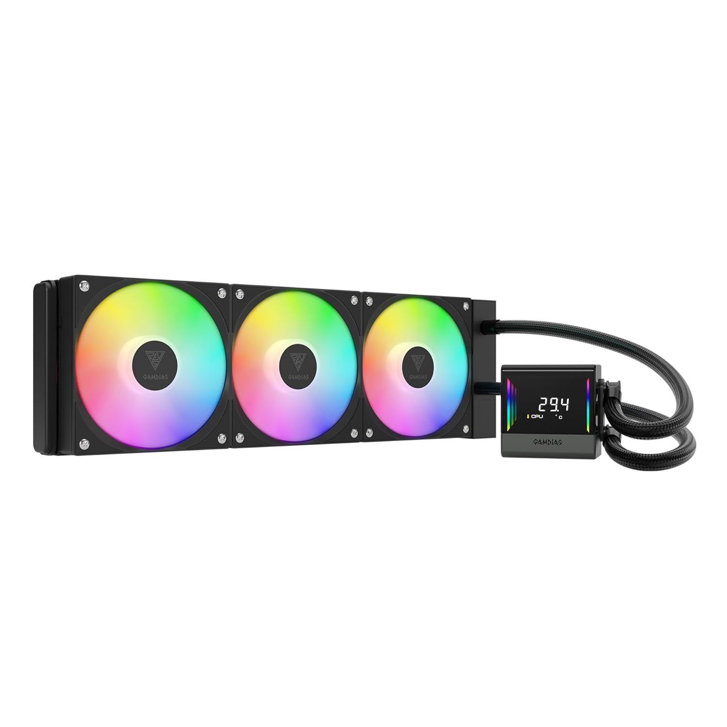 GAMDIAS CHIONE E4-360 Liquid CPU Cooler with Digital Display
