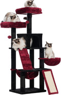Heybly Cat Tree Gothic Tower for Indoor Cats - Multi-Level Condo