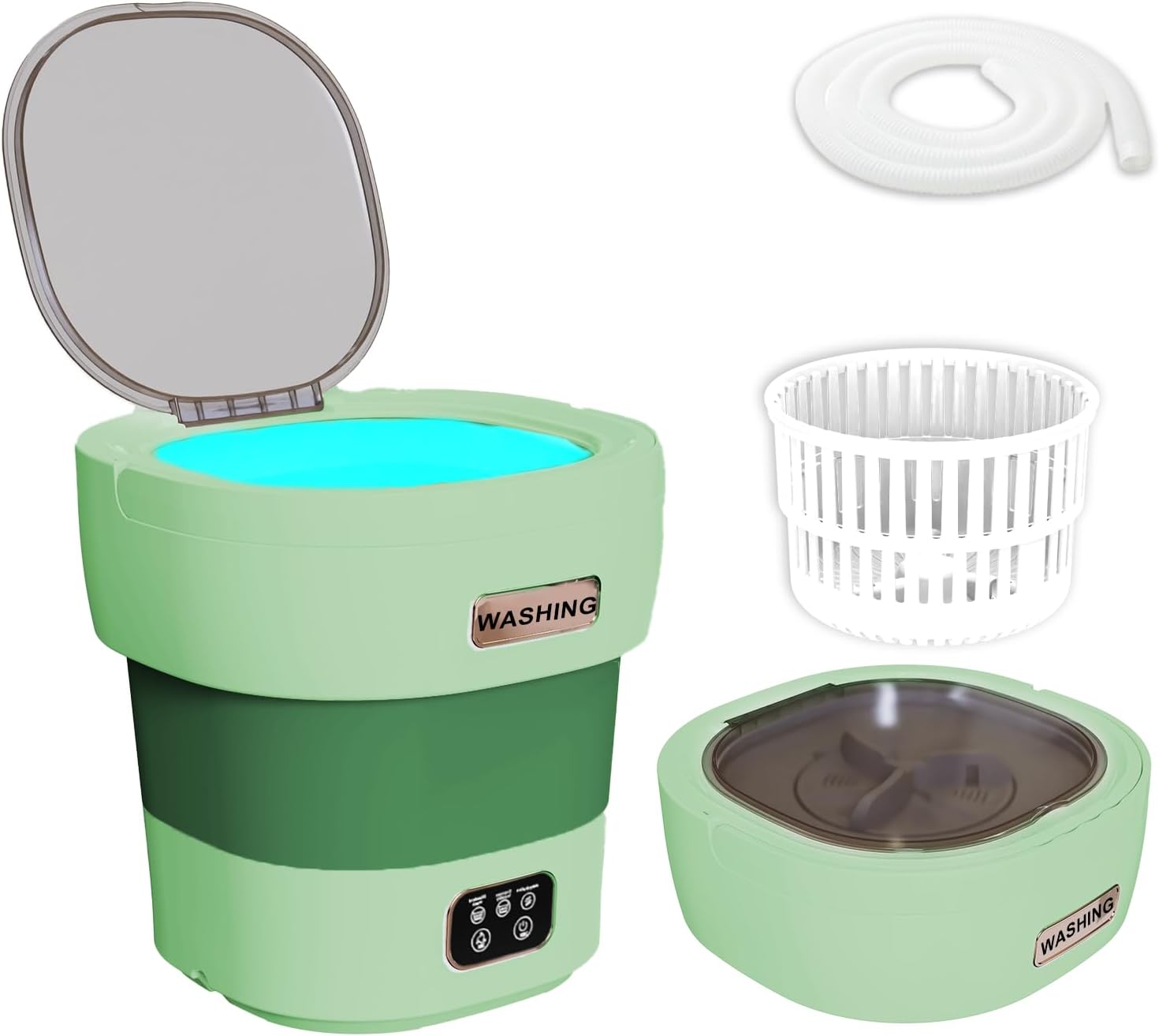 Compact 2-in-1 Portable Washer: Baby & Travel Essential!