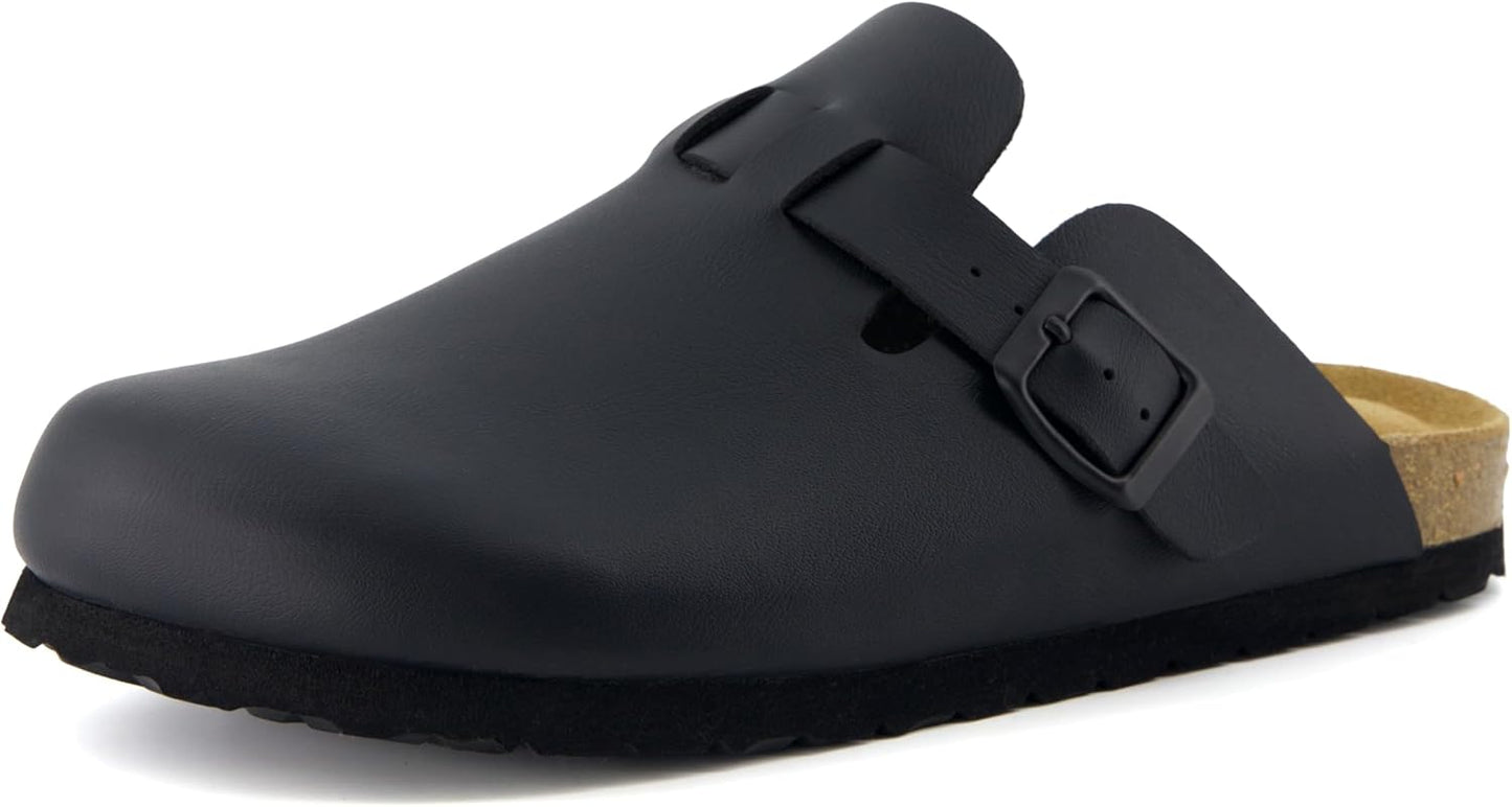 CUSHIONAIRE Kid's Hana Cork Footbed Clog with Comfort Features