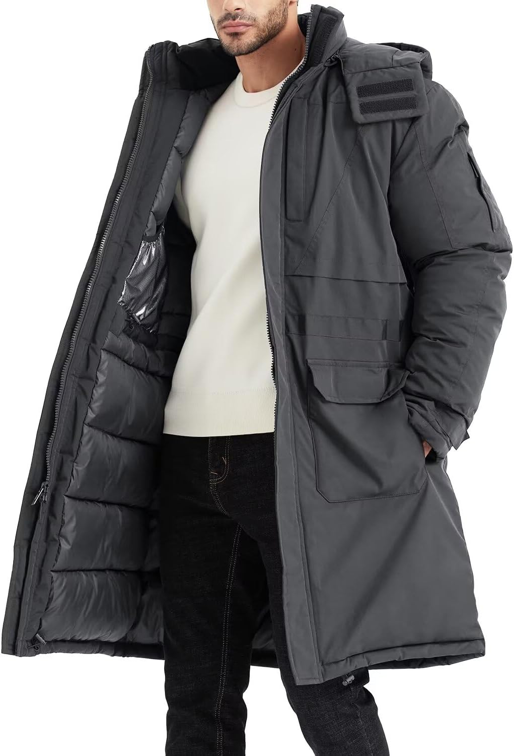Extra Long Hooded Puffer for Extreme Warmth by Rejork