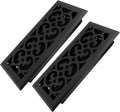 4x10 in Floor Register 2-Pack - Heavy Duty Matte Black - Charlotte