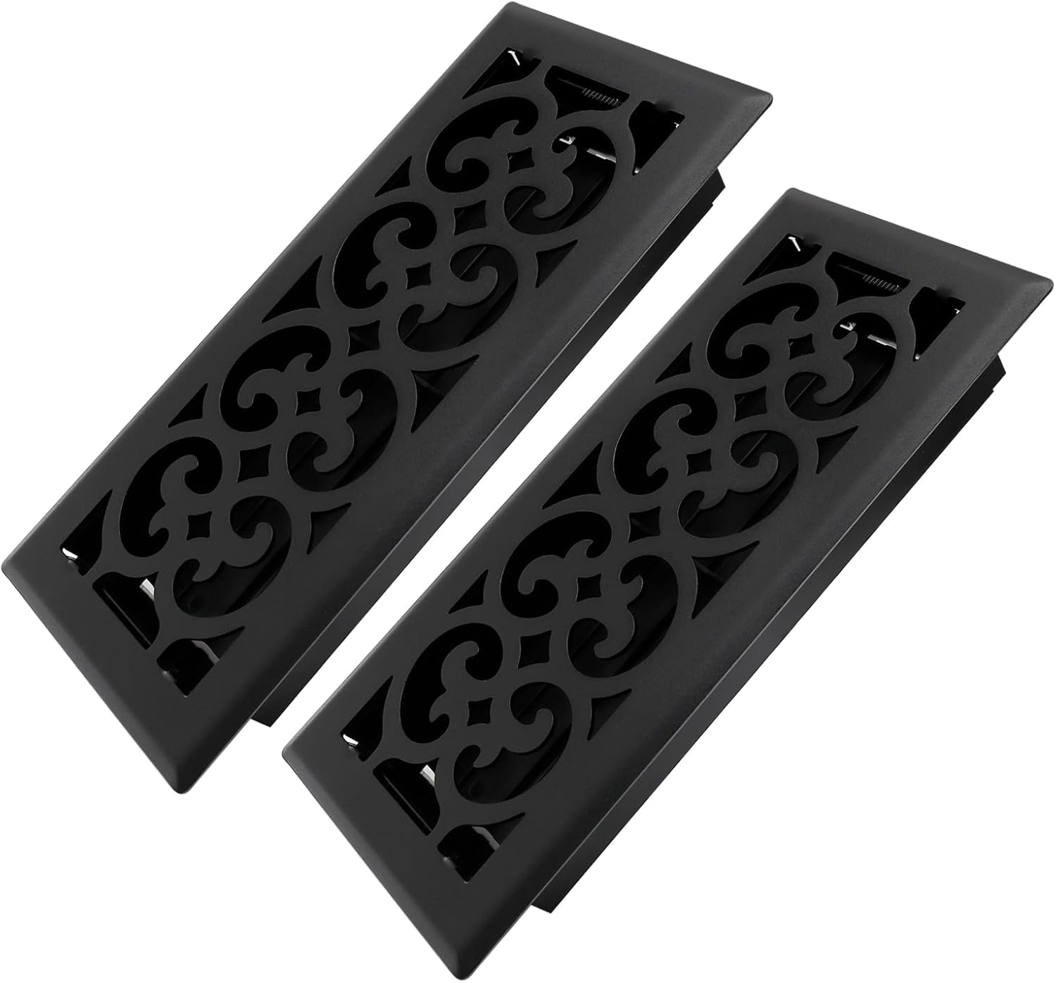 Heavy Duty Walkable Floor Register Vents for Home - Matte Black