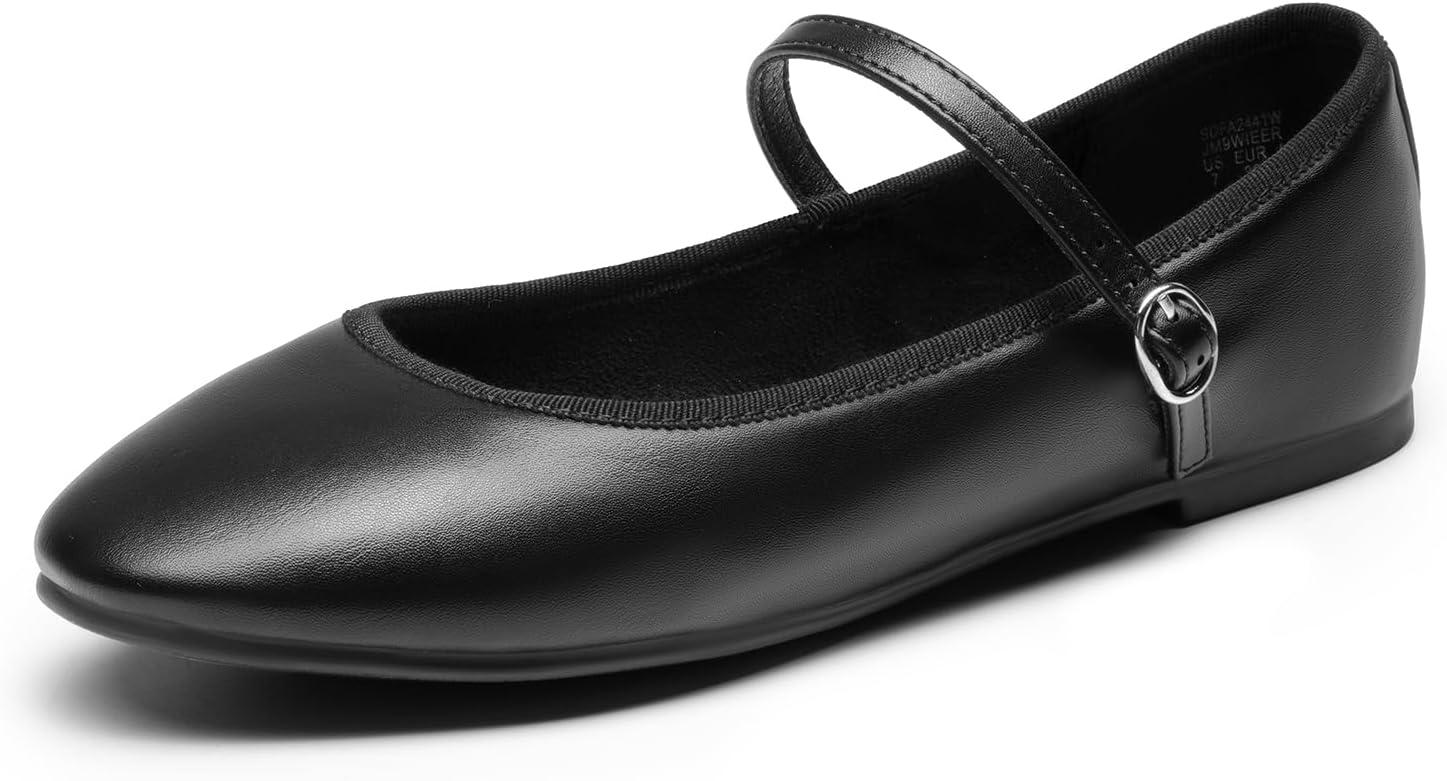 DREAM PAIRS Women's Ballet Flats Mary Jane Shoes for Comfort
