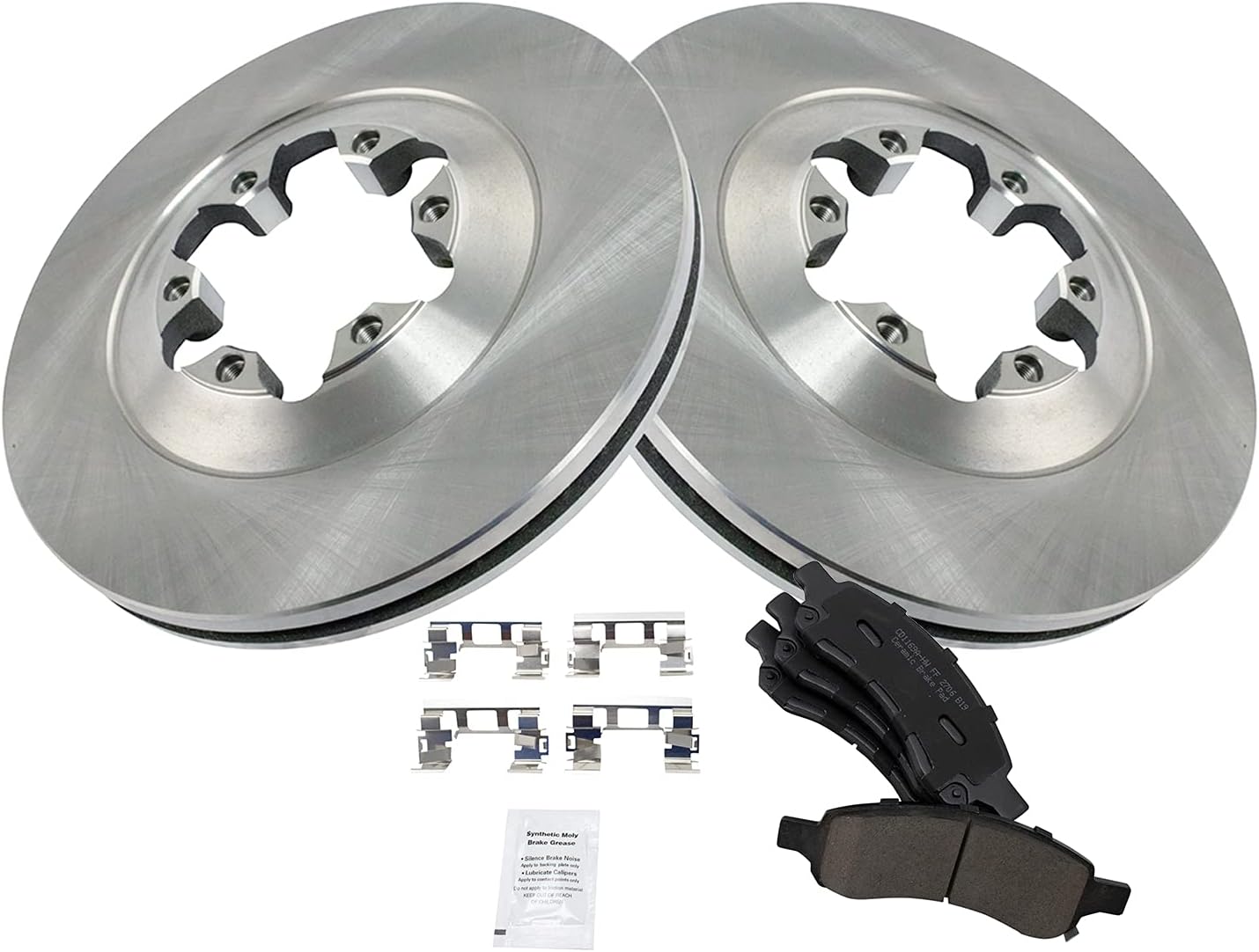 TRQ Front Brake Pad & Rotor Kit for Chevrolet Colorado & GMC Canyon
