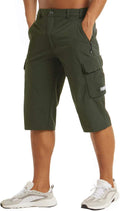 MAGCOMSEN Men's Workout 3/4 Capri Quick Dry Shorts - Versatile