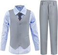 Boys Suits Toddler Formal Suit Set - Classic Light Gray Ring Bearer
